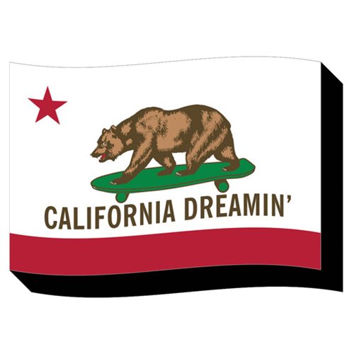 California Dreamin' Skateboard Funky Chunky Magnet